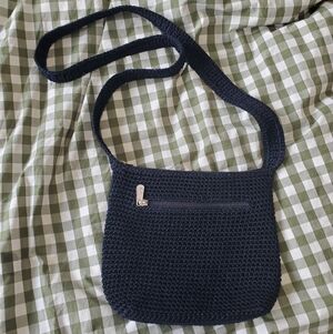 The Sak Navy Crochet Crossbody Bag